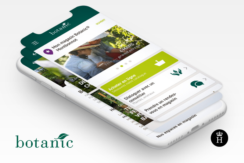 botanic jardinerie animalerie application mobile